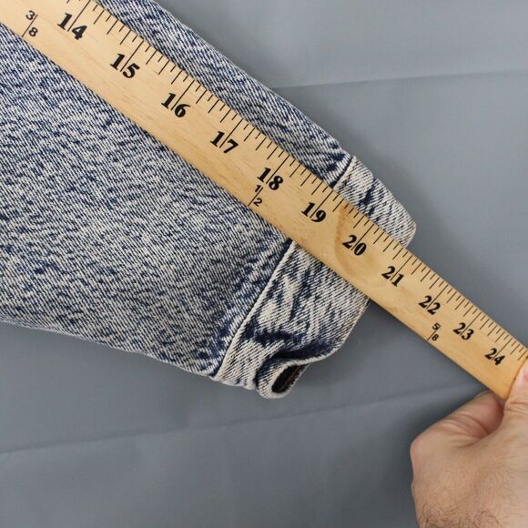 Vintage 80s Levis Jacket Medium Trucker Jean Denim Acid Wash Made In USA 70507 - Picture 10 of 10